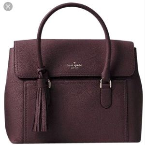KS McCall St. Nicole Satchel in Plum/Mahogany